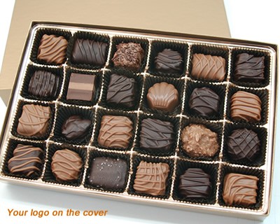 24 Piece Custom Collection Chocolate Assortment with Logo