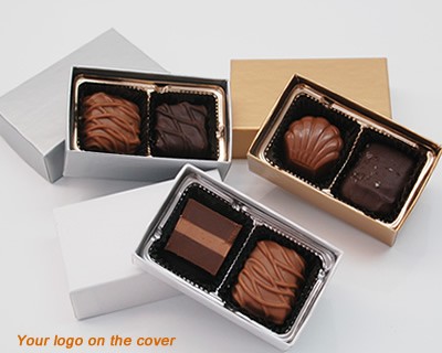 2 Piece Custom Collection Chocolate Assortment with Logo