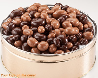 Chocolate Bridge Mix Tin With Logo