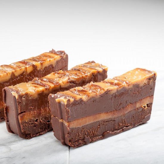 Chocolate Sea Salt Caramel Fudge 1 lb.