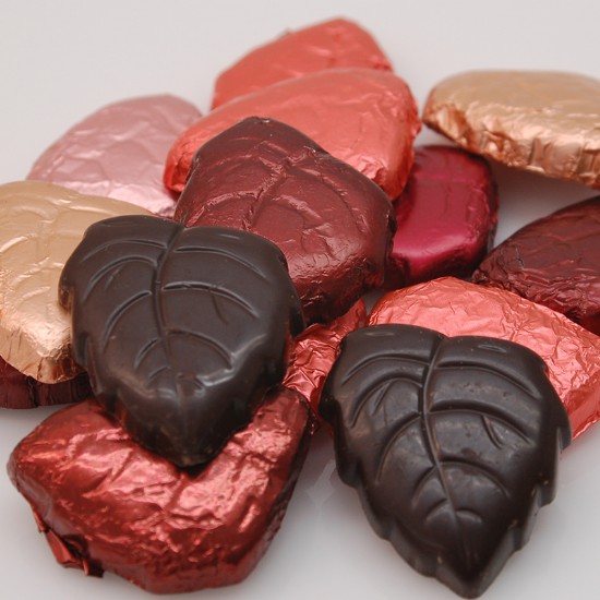 Dark Chocolate Foiled Leaves 1 lb.