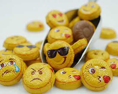 Milk Chocolate Foiled Emojis 1 lb.