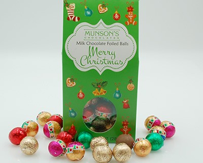 Milk Chocolate Foiled Ball Tote 8 oz.