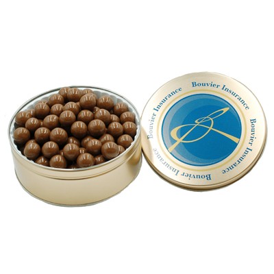 Milk Chocolate Malted Ball Tin With Logo