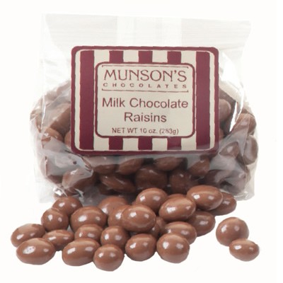 Milk Chocolate Covered Raisins 10 oz.