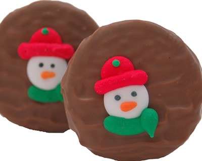 Chocolate Covered Christmas Oreo Cookies