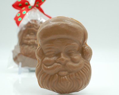 Chocolate Santa Face 2 oz.