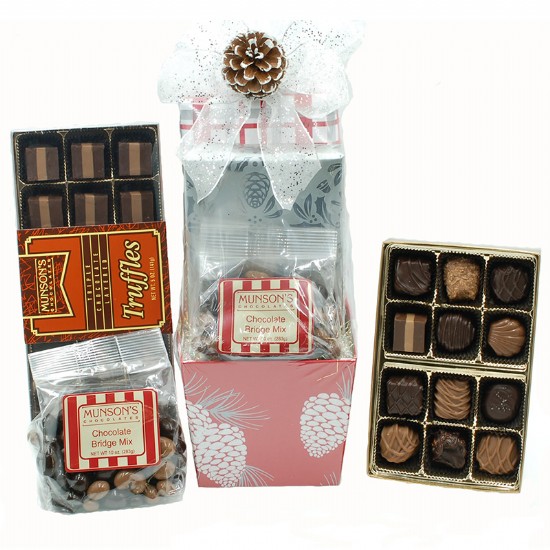 Winter Forest Chocolate Basket 20 oz.
