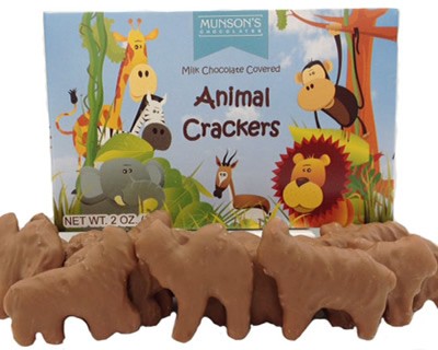 Chocolate Covered Animal Crackers 2 oz.