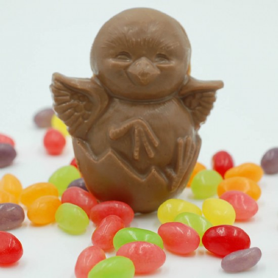 Chocolate Chick with Jelly Beans