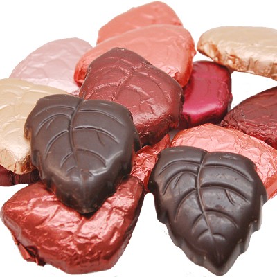 Dark Chocolate Foiled Leaves 1 lb.