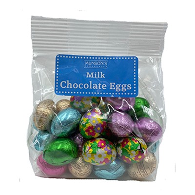Milk Chocolate Foiled Eggs (Bagged) 8 oz