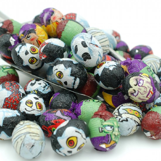 Milk Chocolate Caramel Foiled Ghouls 1 LB.