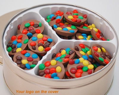 Milk Chocolate Mini Munsonette Tin With Logo