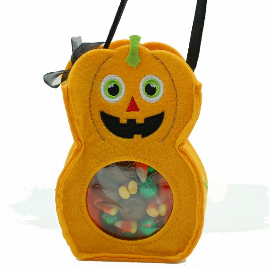 Pumpkin Felt Basket 10 oz.