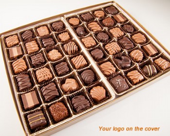 48 Piece Custom Collection Chocolate Assortment with Logo