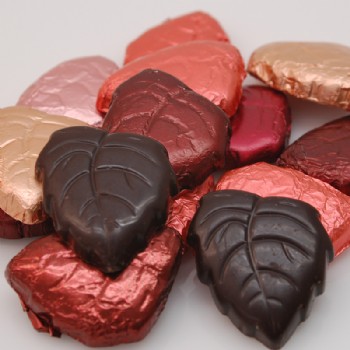 Dark Chocolate Foiled Leaves 1 lb.