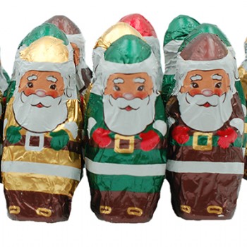 Dark Chocolate Foiled Santas 1 lb