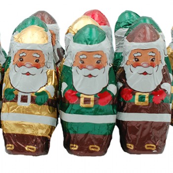 Dark Chocolate Foiled Santas 1 lb.