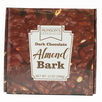 Dark Chocolate Almond Bark 12 oz.