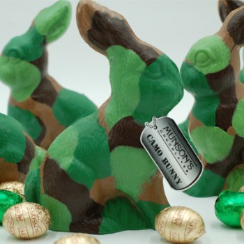 Hero Chocolate Camo Bunny 4 oz.