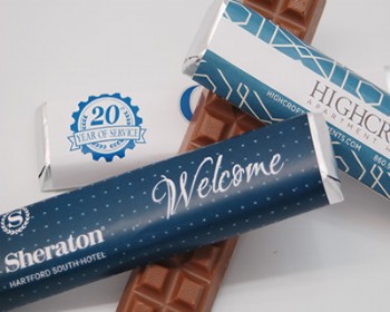 Milk Chocolate Bar with Custom Wrapper (30 bars per case)