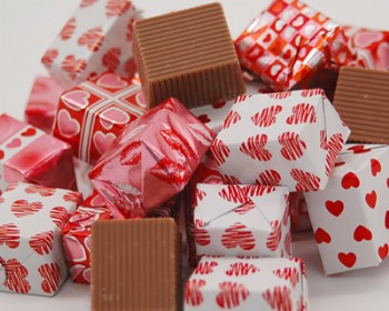 Milk Chocolate Valentine Foiled Presents