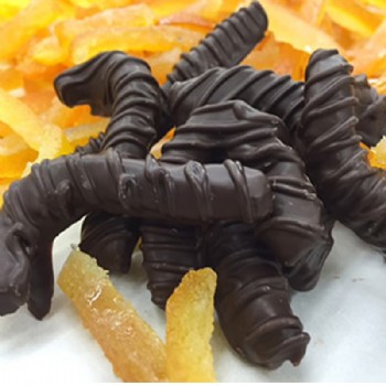 Dark Chocolate Covered Orange Peels 1 lb.