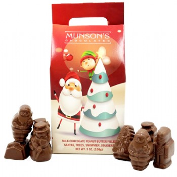 Peanut Butter Filled Santa & Friends Tote 3 oz.