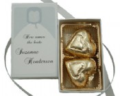 Chocolate Foiled Hearts with Custom Label