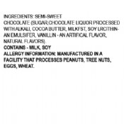 DARK BAR INGREDIENT INFO