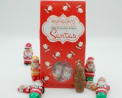 Milk Chocolate Foiled Santa Tote 8 oz.