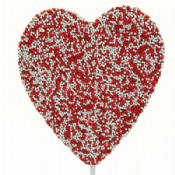 Valentine Non Pareil Chocolate Pop 2 oz.