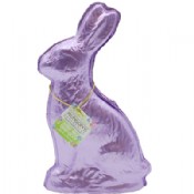 Milk Chocolate Foiled Wrapped Solid Rabbit 15 oz.