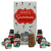 Milk Chocolate Foiled Snowmen Tote 8 oz.