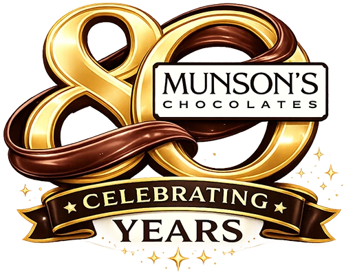 Munsons 80th Anniversary logo